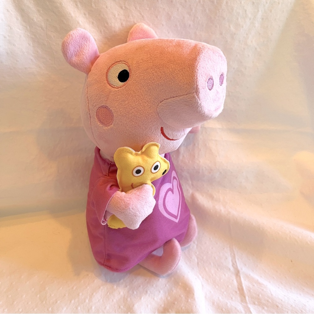 Peppa Pig Bedtime Lullabies Talking Singing Sleeping with Teddy Bear Hasbro